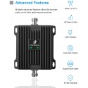 Phonetone Cell Phone Signal Booster for Home and Office Up to 5,000 Sq Ft | Boost 4G LTE Data for Verizon and AT&T | 65dB Dual Band 12/17/13 Cellular Repeater with High Gain Antennas | FCC Approved