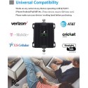 Phonetone Cell Phone Signal Booster for Home and Office Up to 5,000 Sq Ft | Boost 4G LTE Data for Verizon and AT&T | 65dB Dual Band 12/17/13 Cellular Repeater with High Gain Antennas | FCC Approved