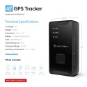 Amcrest GPS GL300 GPS Tracker for Vehicles (4G LTE) - Portable Mini Hidden Real-Time GPS Tracking Device for Vehicles, Cars, Kids, Assets, Text/Email/Push Alerts, with Twin Magnet Weatherproof Case